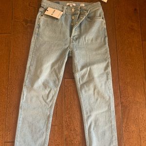RE/DONE 90’s High Rise Ankle Crop Light 2    Size 28 NWT
